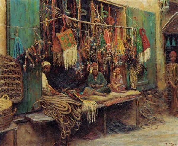 Bottega Di Bardature, Cairo Oil Painting by Fabio Fabbi