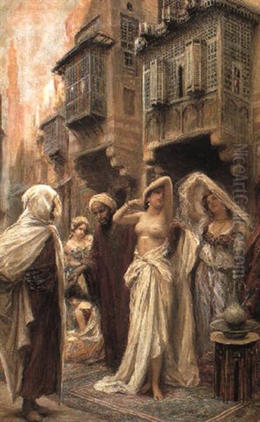 The Slave Market Oil Painting by Fabio Fabbi