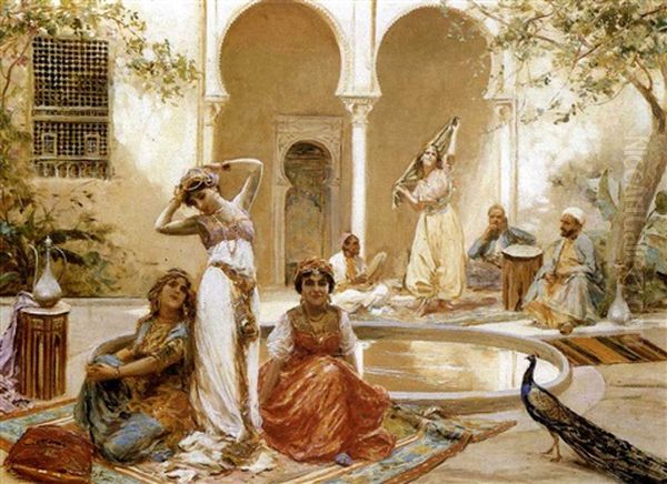 In The Courtyard Of The Harem by Fabio Fabbi