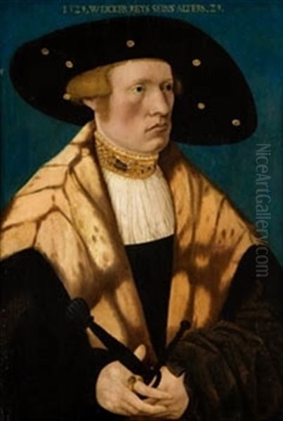 Retrato De Wiker Raiss A La Edad De 29 Anos Oil Painting by Conrad (von Creuznach) Faber