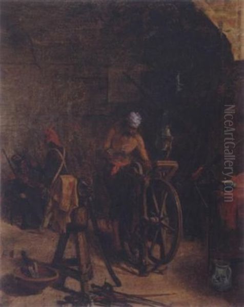 The Sword Grinder Oil Painting by Robrecht Jan Fabri