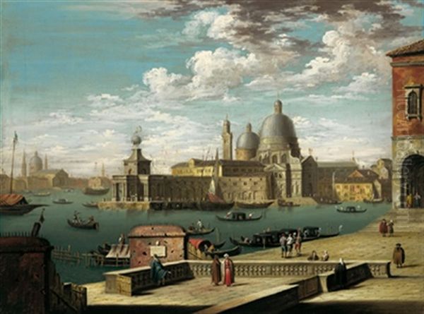 L'ingresso Al Canal Grande A Venezia Oil Painting by Jacopo Fabris