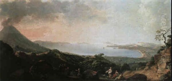 View From Naples Oil Painting by Pietro Fabris