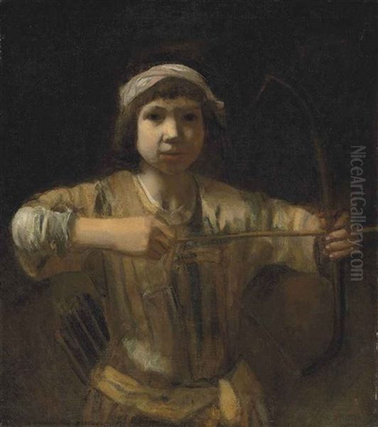 Ishmael With A Bow And Arrow Oil Painting by Barent Fabritius