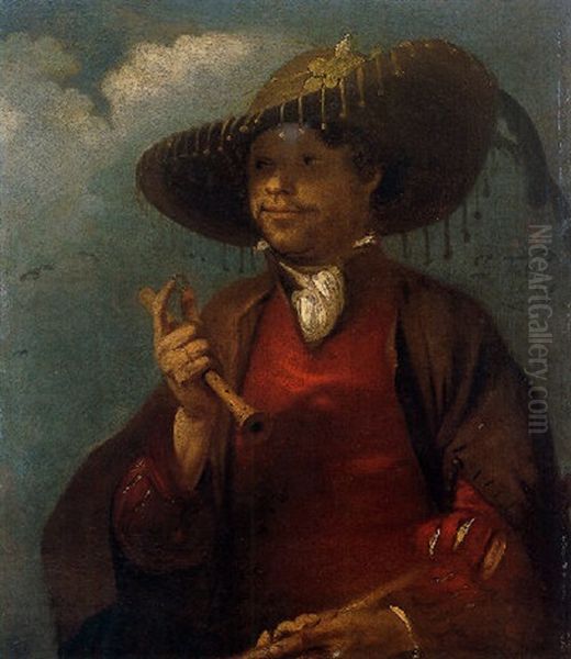 A Shepherd With A Flute And A Ring (self Portrait?) Oil Painting by Barent Fabritius