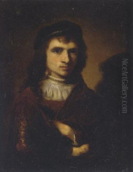 Portrait Of A Young Man Oil Painting by Carel Fabritius