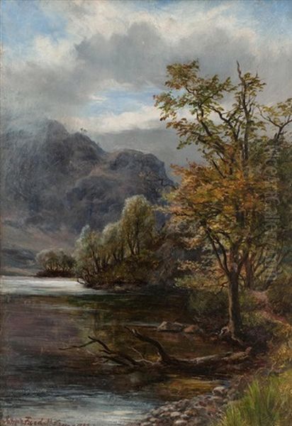 Edge Of The Loch Oil Painting by James Faed the Younger