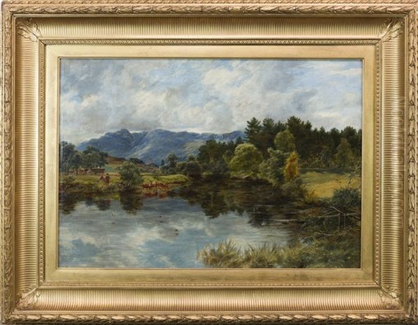 River Balvaig, Strathyre Oil Painting by James Faed