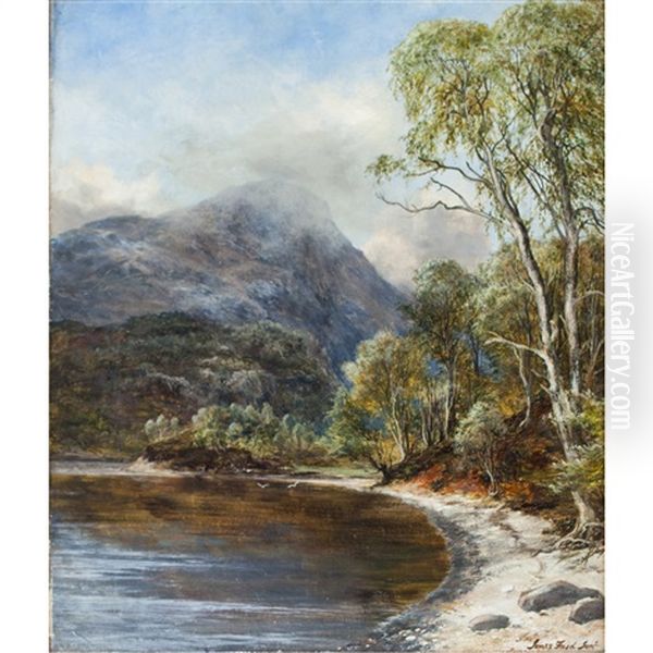 Ben A'an From Loch Katrine Oil Painting by James Faed