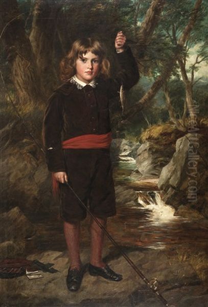 The Young Waltonian Oil Painting by James Faed