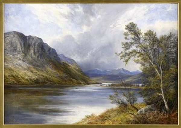 By The Lochside Oil Painting by James Faed