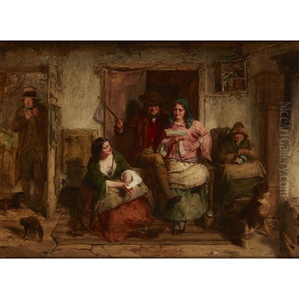 Listeners Ne'er Hear Gude O' Themselves Oil Painting by Thomas Faed