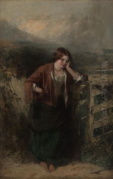 The Crofter's Daughter Oil Painting by Thomas Faed