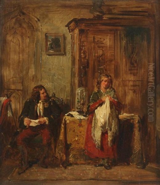 Jeanie Dean's Interview With The Duke Of Argyll Oil Painting by Thomas Faed