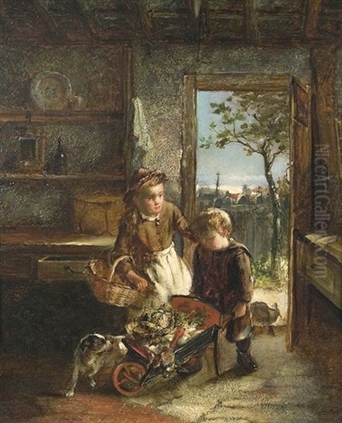 Homecoming Oil Painting by Thomas Faed