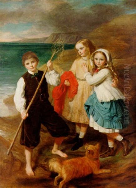 Pa Vag Att Fiska Oil Painting by Thomas Faed