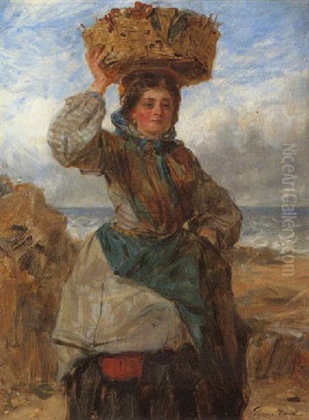 Gathering By The Sea Oil Painting by Thomas Faed