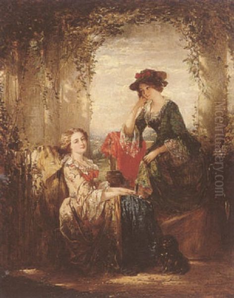 Sophie And Olivia by Thomas Faed