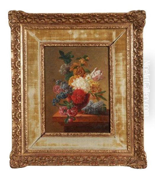 Bouquet De Fleurs Oil Painting by Pieter Faes