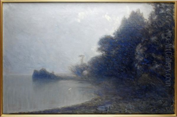 Landscape Oil Painting by Axel Erik Valerius Fahlcrantz