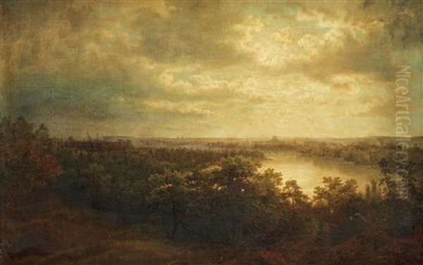 Stockholm From Djurgarden by Carl Johan Fahlcrantz