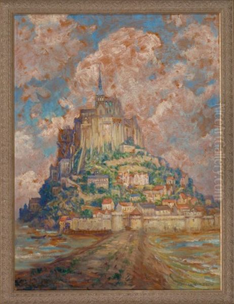 Mont Saint-michel Oil Painting by Mary Louise Fairchild