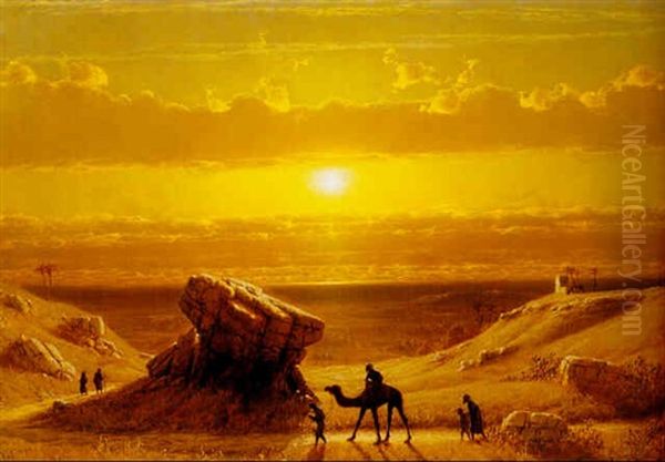 A View In The Middle East Oil Painting by James Fairman