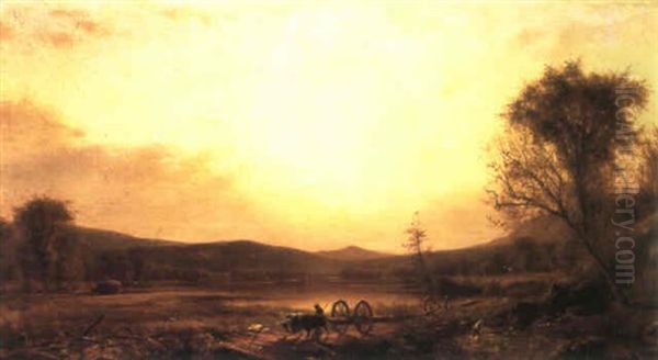 View Near Gilead Maine Oil Painting by James Fairman