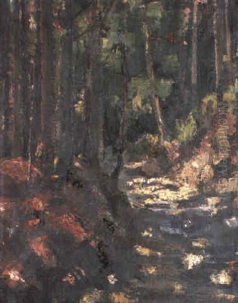 Waldweg Oil Painting by Anton Faistauer