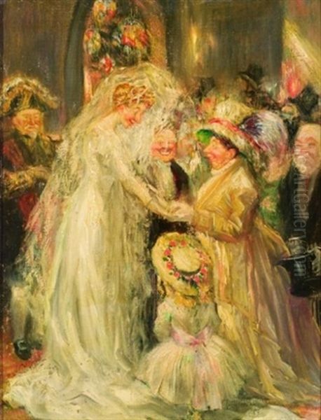 Mariage Riche Oil Painting by Abel Faivre