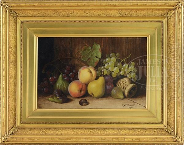 Still Life Of Fruit Oil Painting by Giuseppe Falchetti