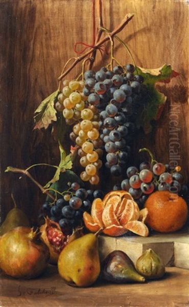 Stillleben Mit Fruchten Oil Painting by Giuseppe Falchetti