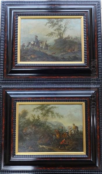 Scenes De Chasse Oil Painting by Carel van Falens