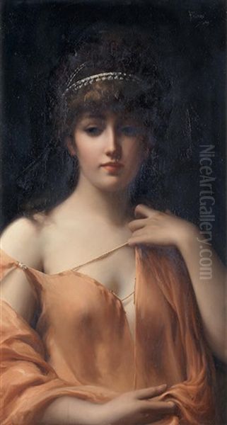 A Classical Beauty Oil Painting by Luis Ricardo Falero