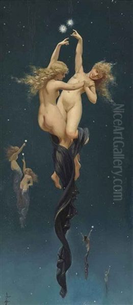 Twin Stars Oil Painting by Luis Ricardo Falero