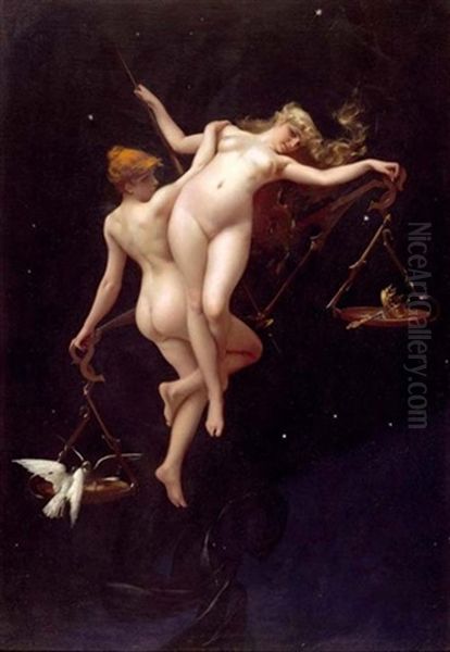 The Judgement Of Fate Oil Painting by Luis Ricardo Falero