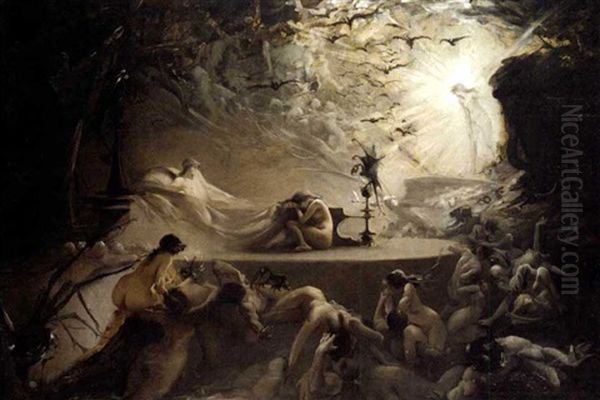 Alegoria De La Pureza Y La Lujuria (allegoire De La Purete Et De La Luxure) Oil Painting by Luis Ricardo Falero