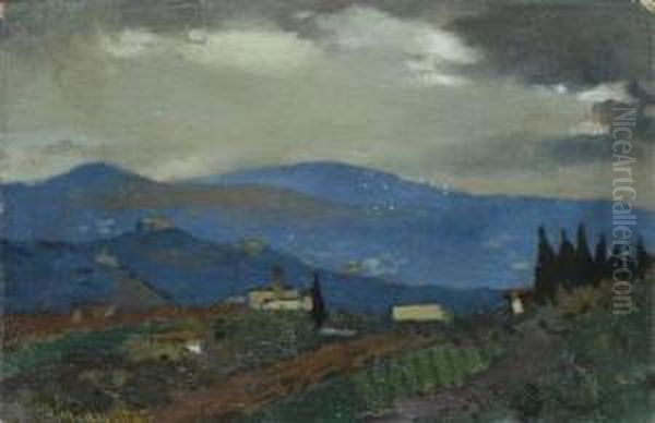 Panorama Rosa Oil Painting by Antonio Maria Aspettati