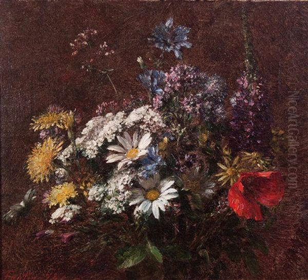 Nature Morte Avec Hibou Oil Painting by Henri Fantin-Latour