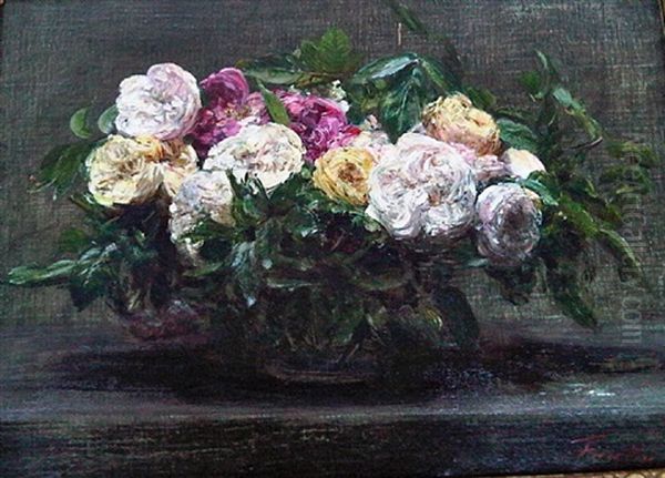 Nature Morte Avec Hibou Oil Painting by Henri Fantin-Latour