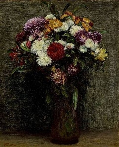 Nature Morte Avec Hibou Oil Painting by Henri Fantin-Latour