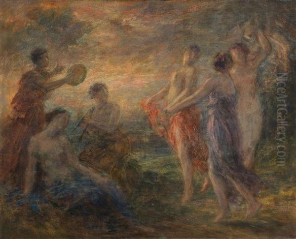 Danses Au Soir Oil Painting by Henri Fantin-Latour