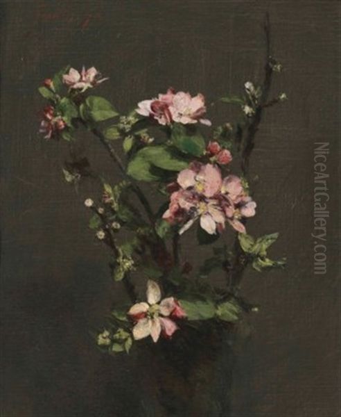 Fleurs De Pommier Oil Painting by Henri Fantin-Latour