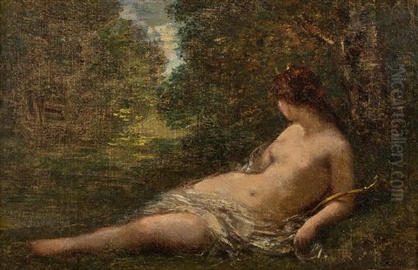 Diane Au Repos Oil Painting by Henri Fantin-Latour