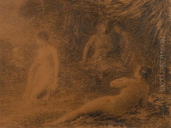 Baigneuses Oil Painting by Henri Fantin-Latour