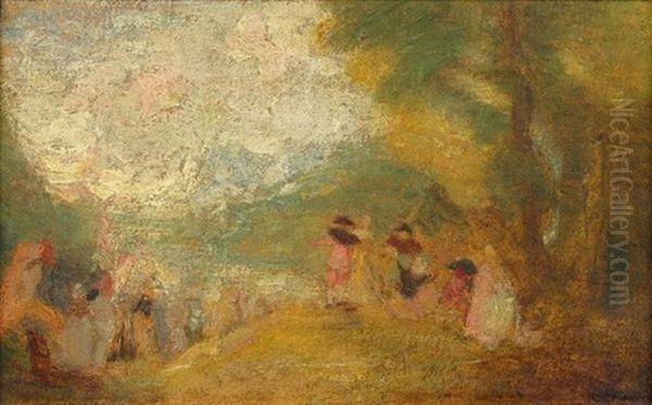 Embarquement Pour Cythere (d'apres Watteau) Oil Painting by Henri Fantin-Latour