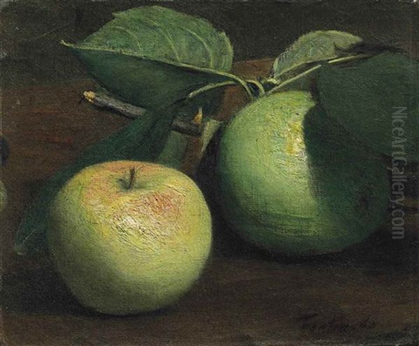 Pommes Oil Painting by Henri Fantin-Latour