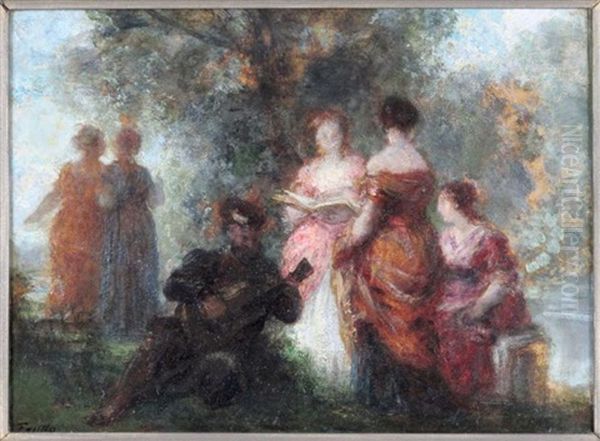 Concert En Plein Air Oil Painting by Henri Fantin-Latour