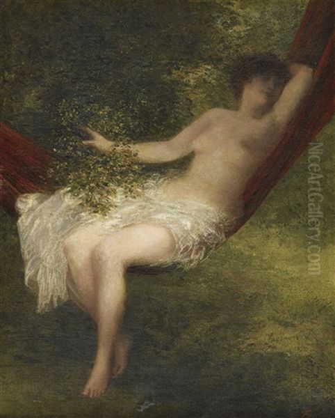 Sara La Baigneuse Oil Painting by Henri Fantin-Latour