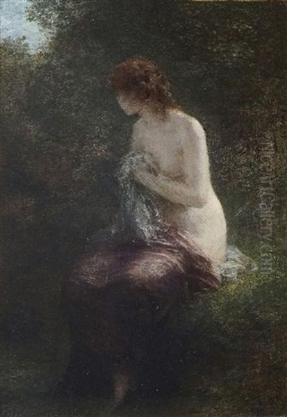 Baigneuse Dans Le Sous-bois Oil Painting by Henri Fantin-Latour